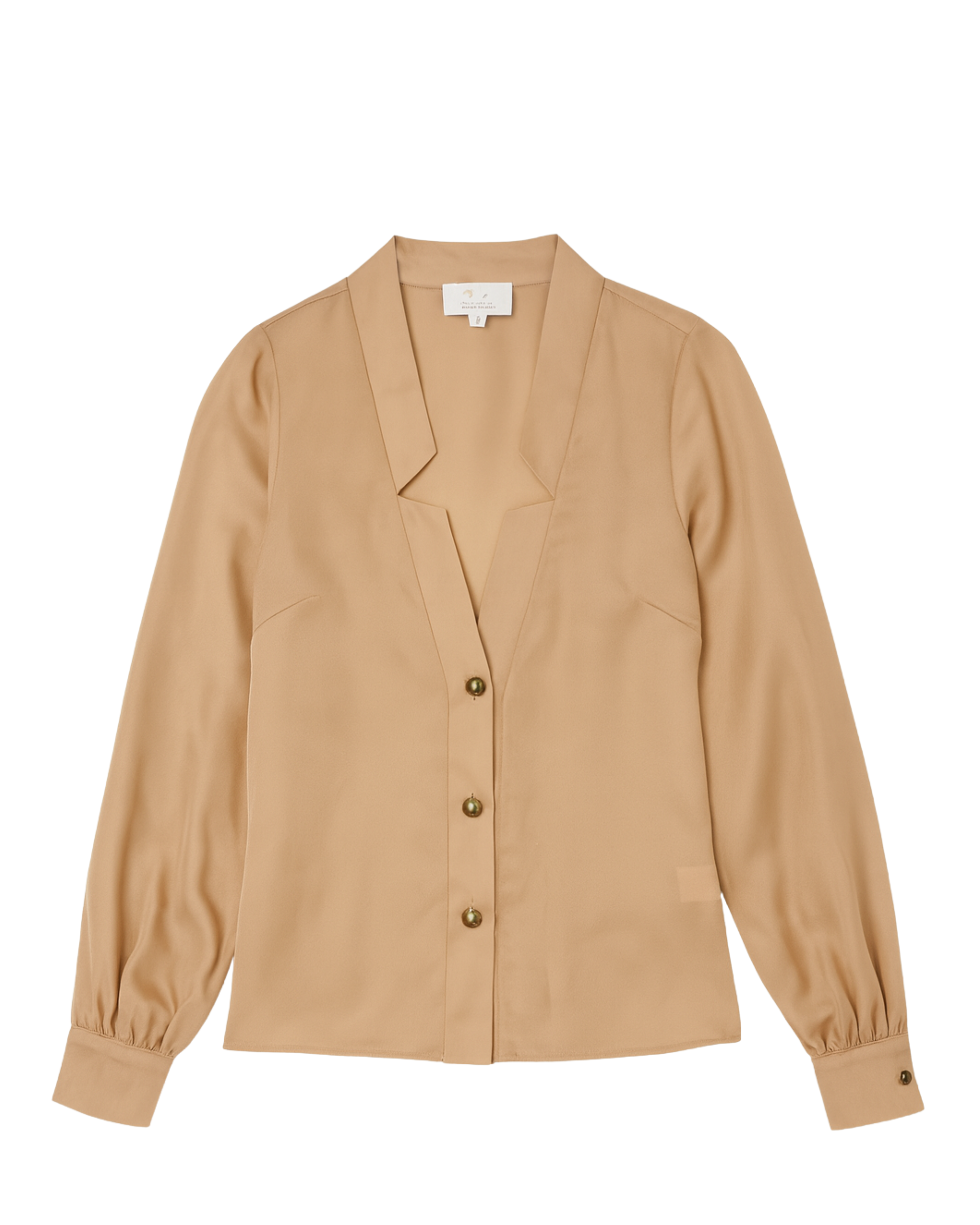 Camisa Violetta cupró beige