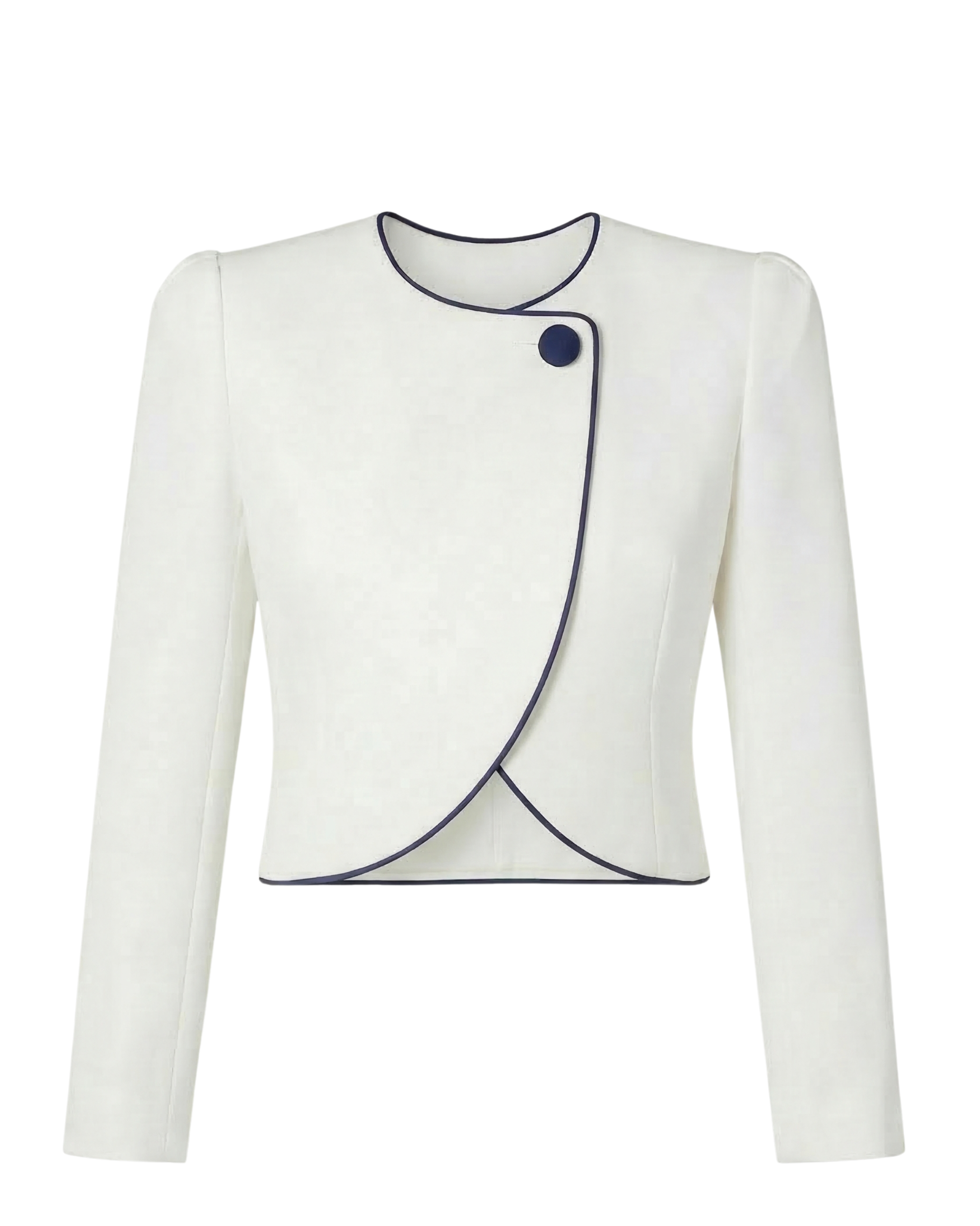 Chaqueta Luna blanca con azul marino