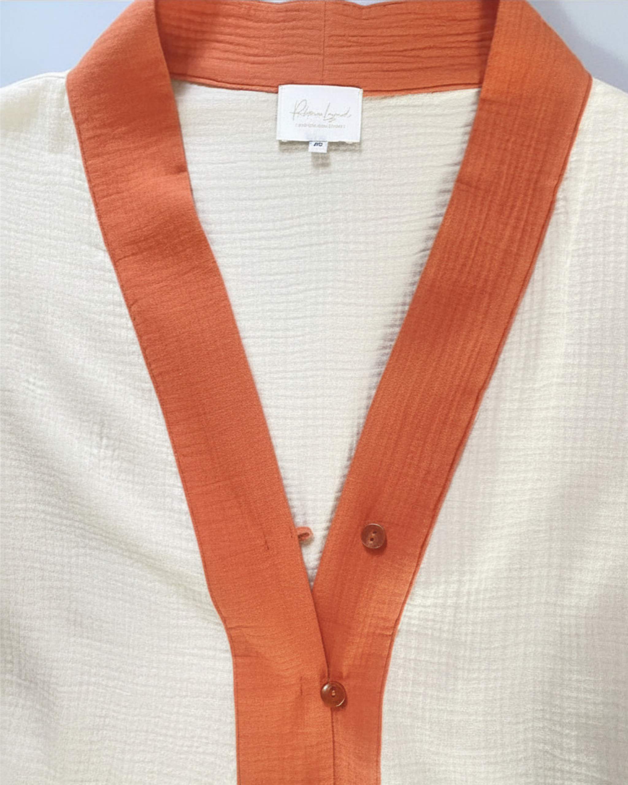 Vestido - kimono Riviere beige / caldero