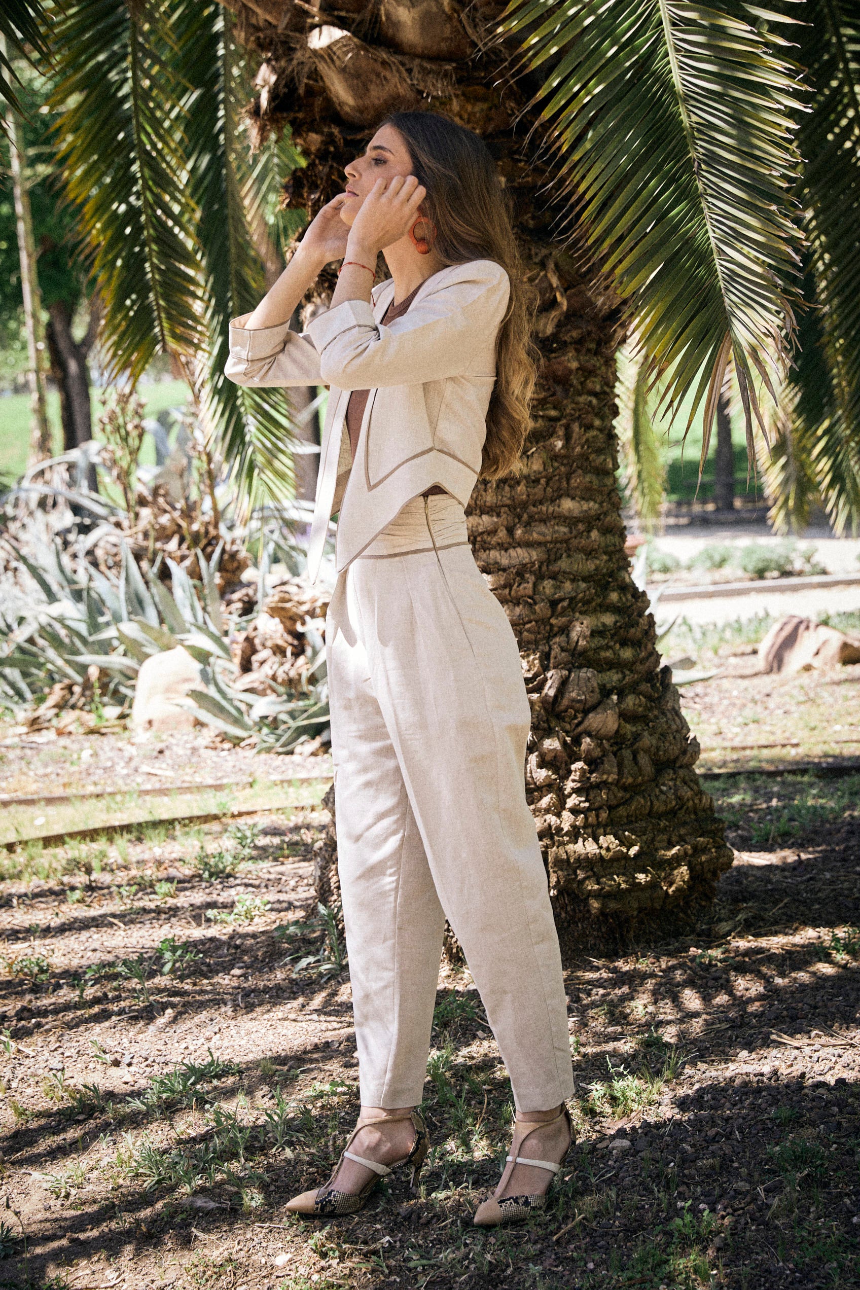 Chaqueta GRANADA de lino natural