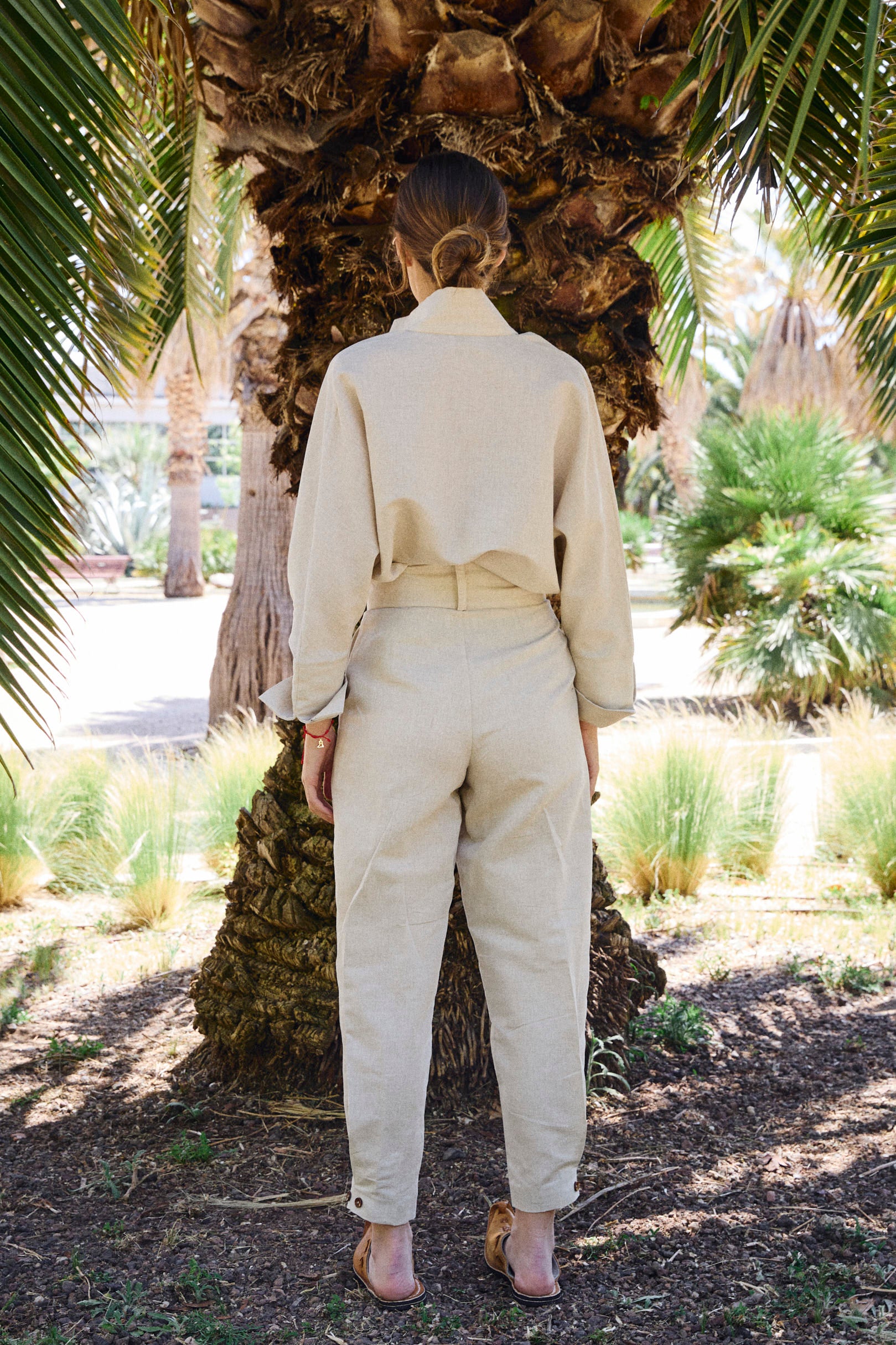 Pantalón Greta lino natural