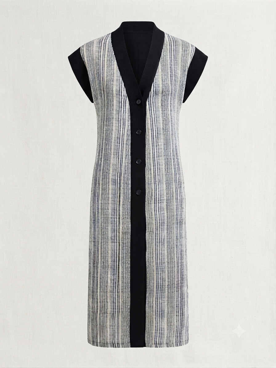 Vestido - kimono Riviere rayas