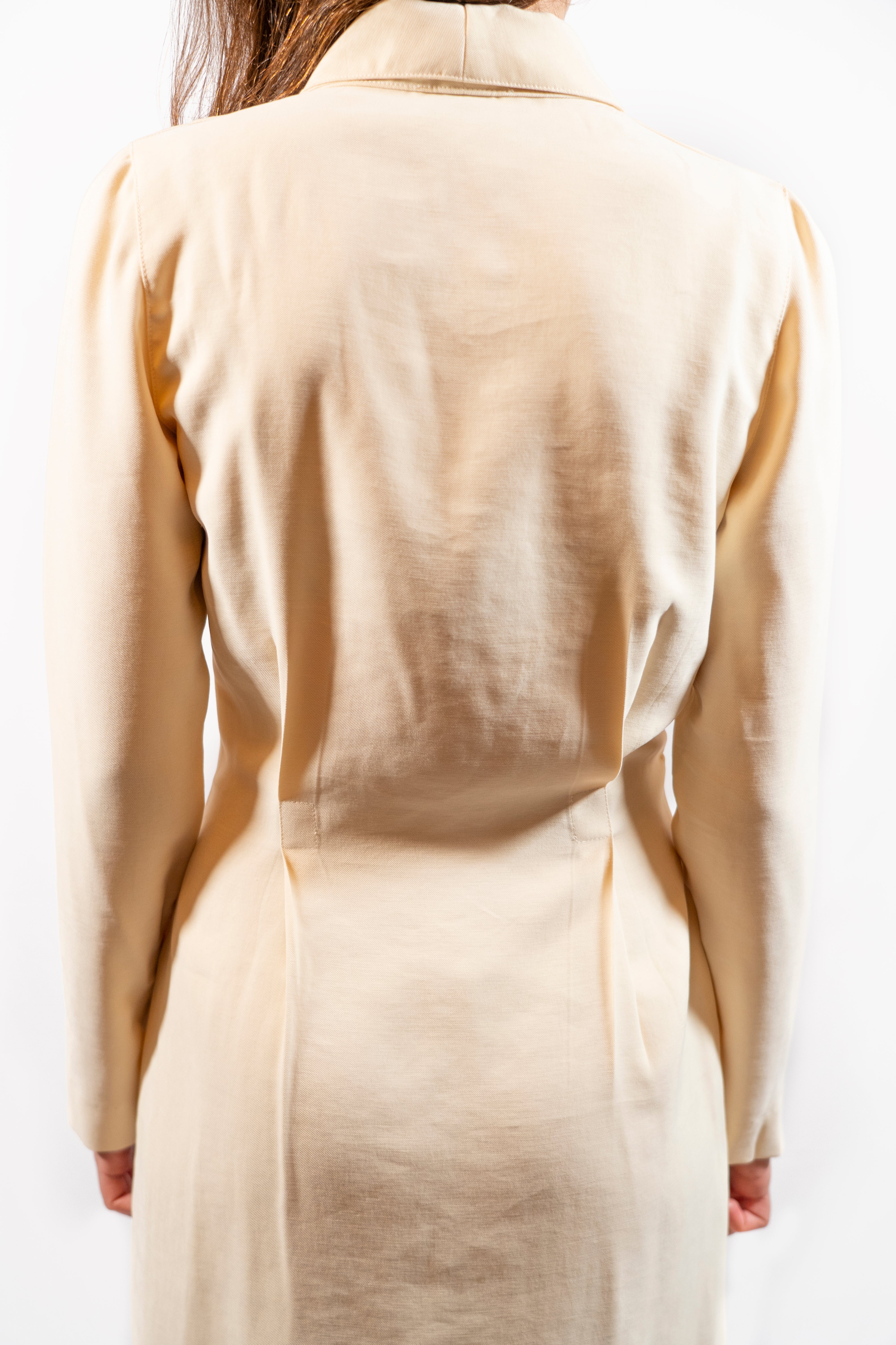 Vestido Aurora blanco roto