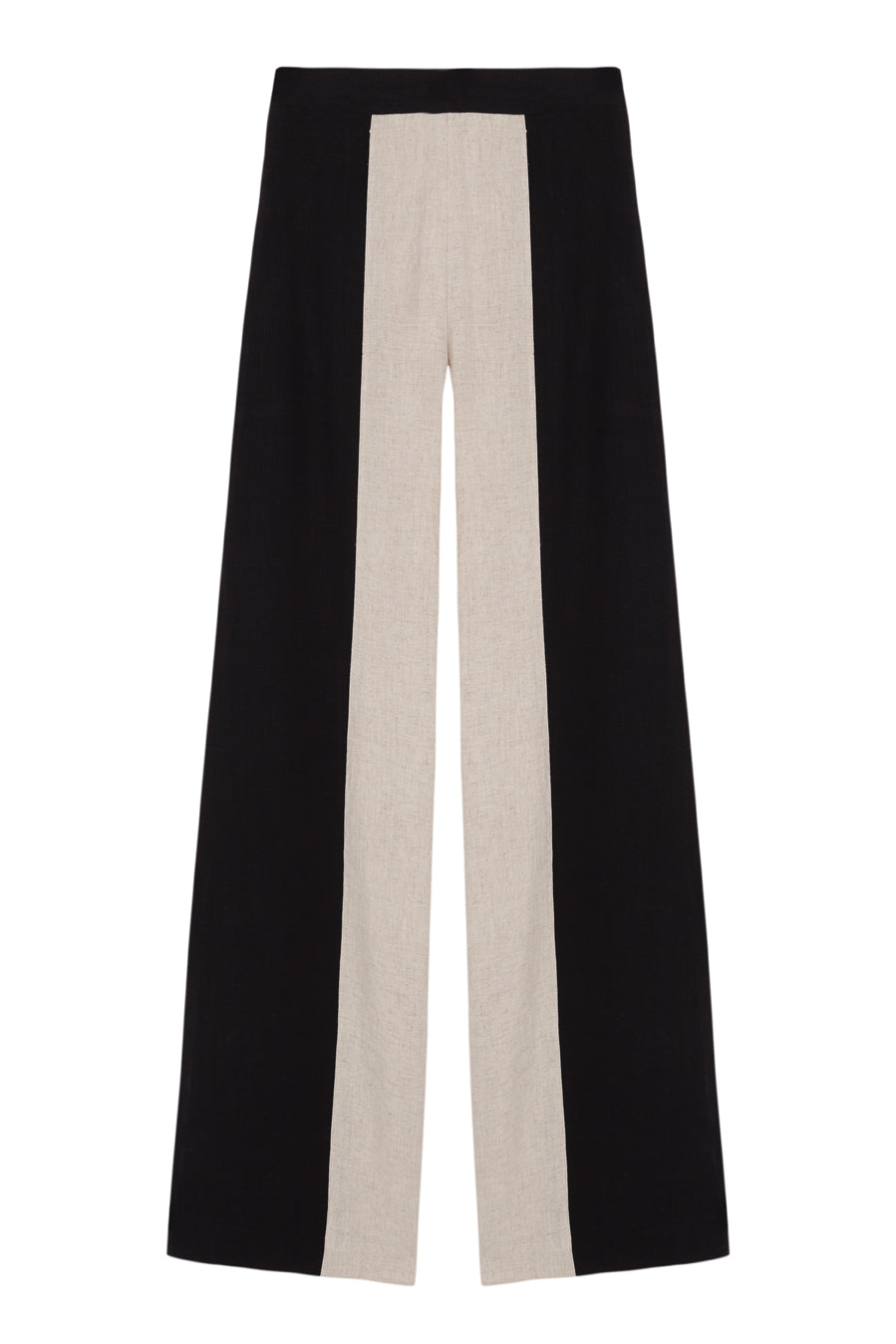 Pantalón Mai bicolor natural / negro