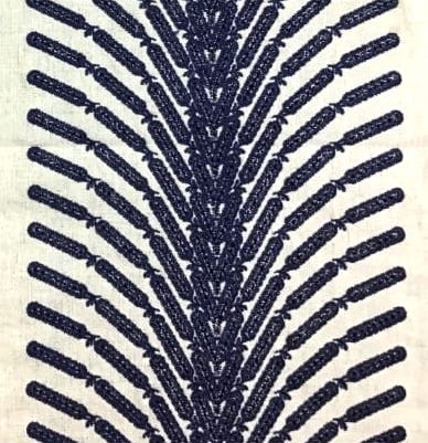 Pantalón Mai Palmas / azul marino