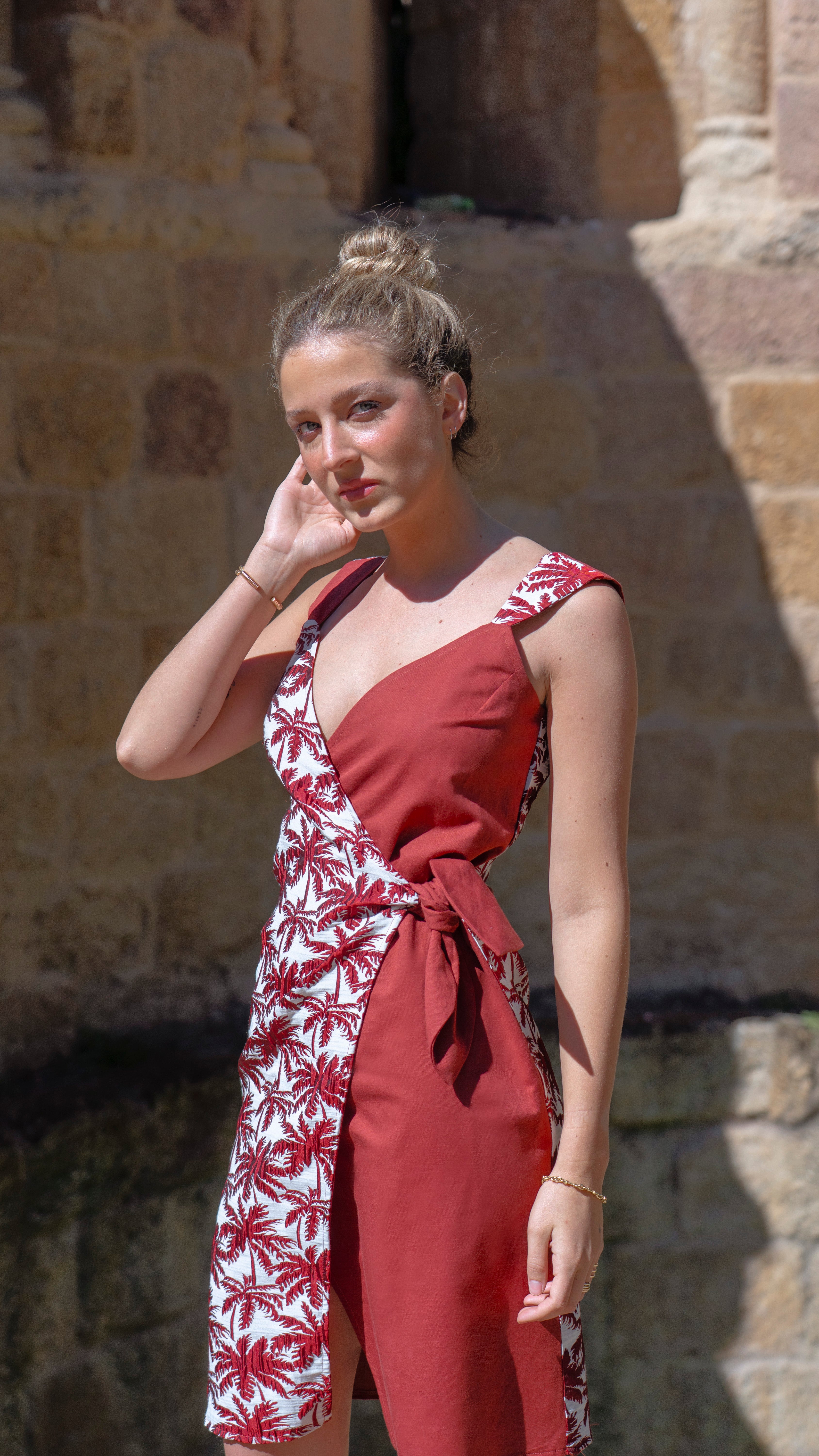 Vestido Durian palmeras