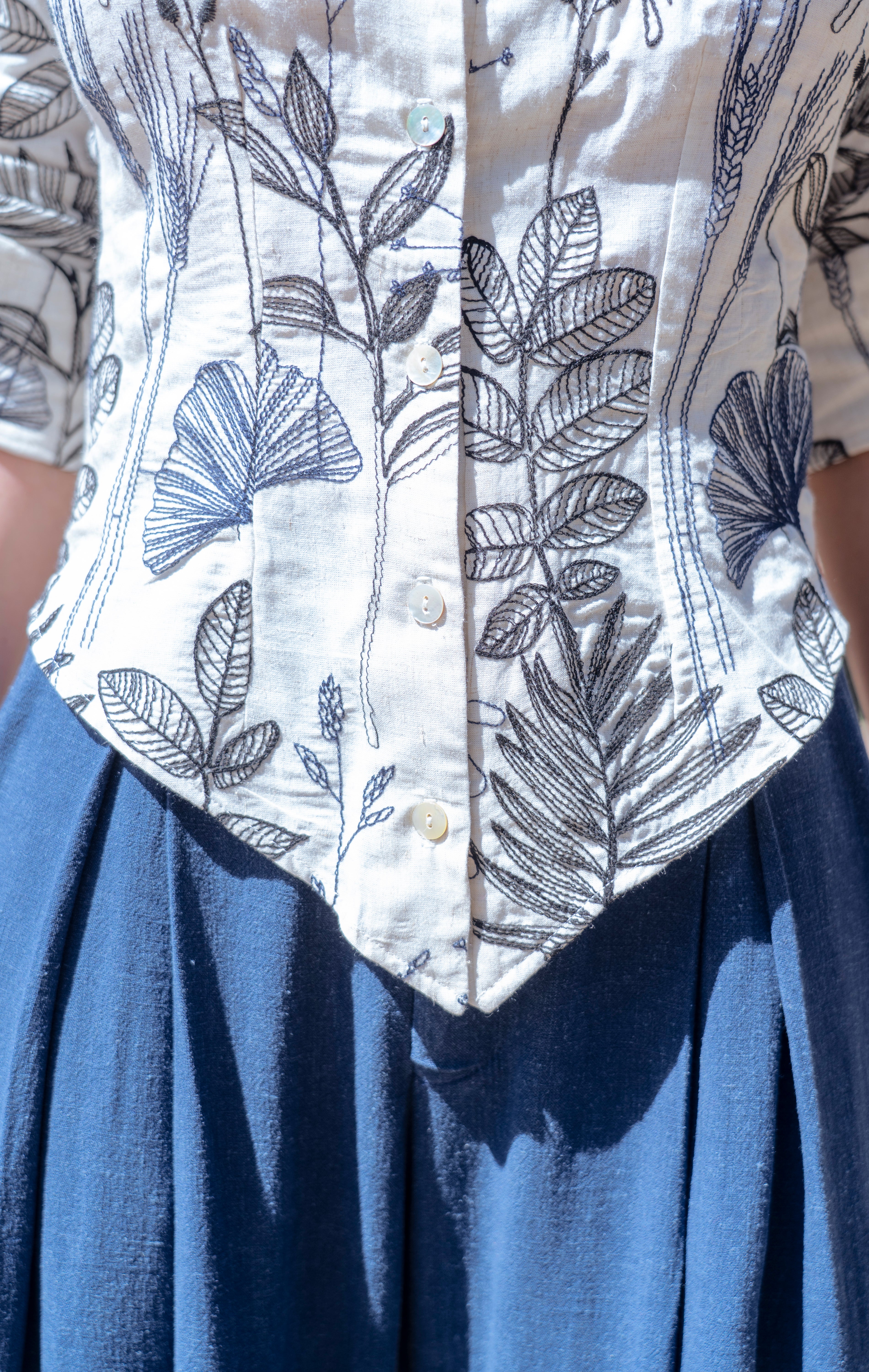 Blusa Sol jardín de flores