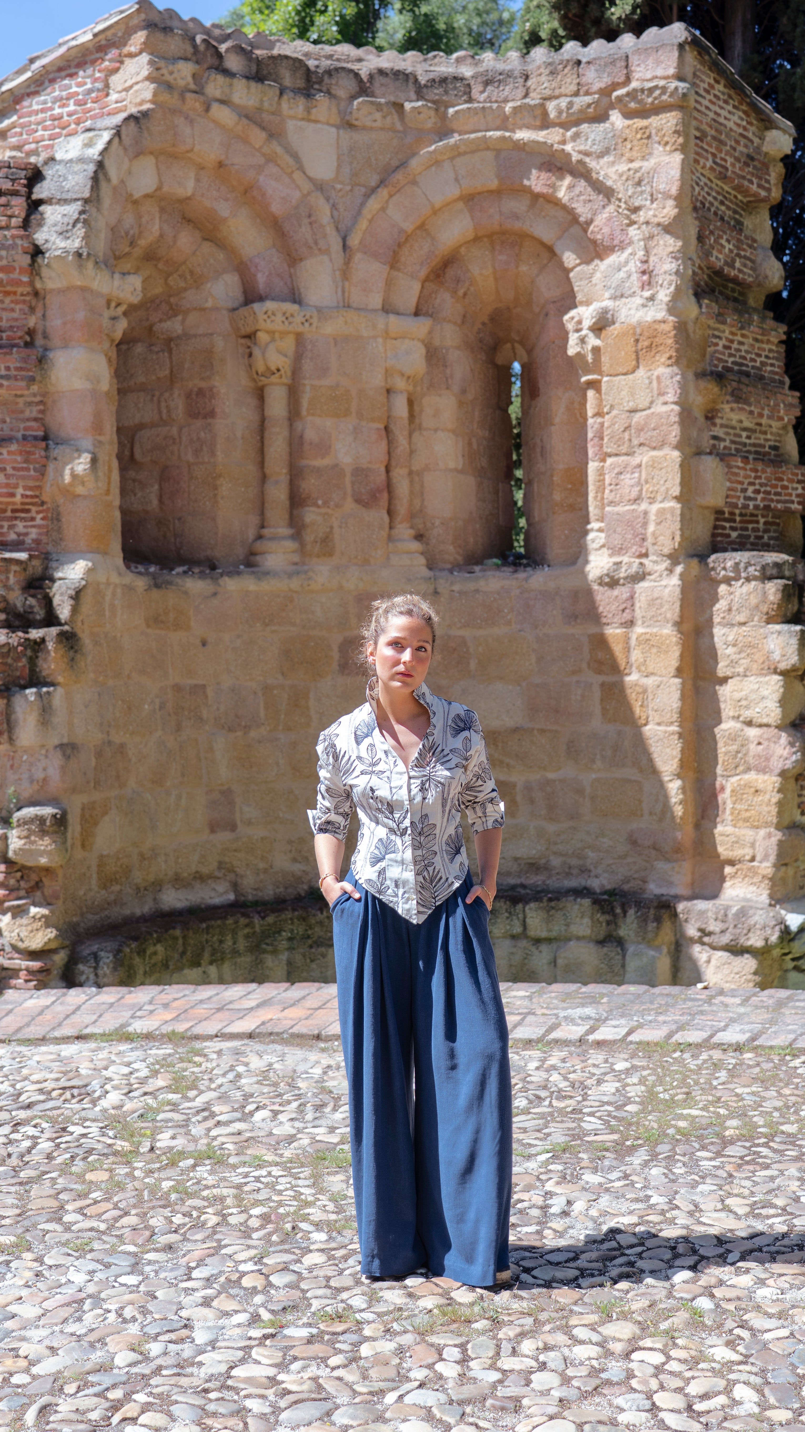 Blusa Sol jardín de flores
