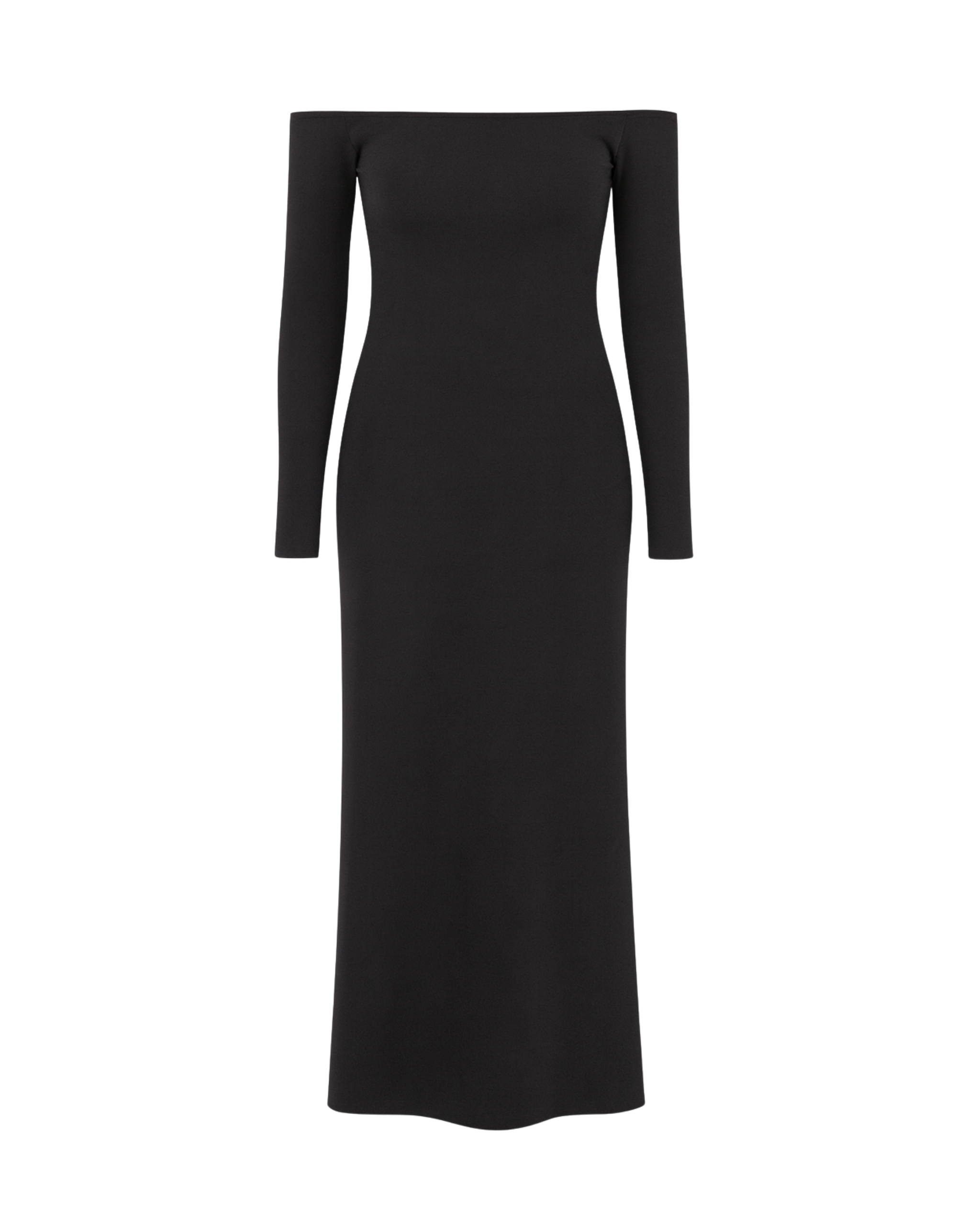 Vestido Otello palabra de honor marrón