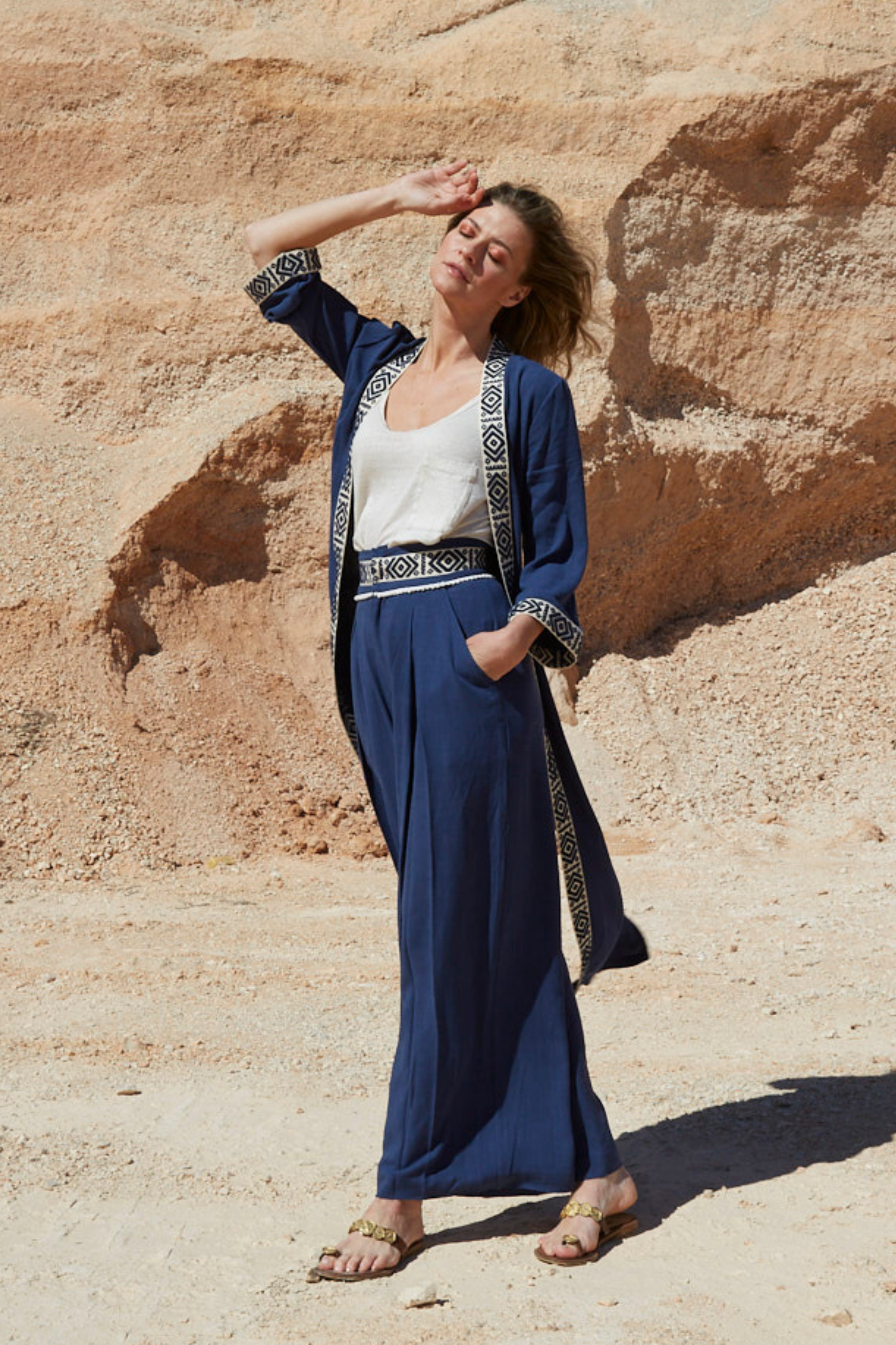 Pantalón Tien azul marino
