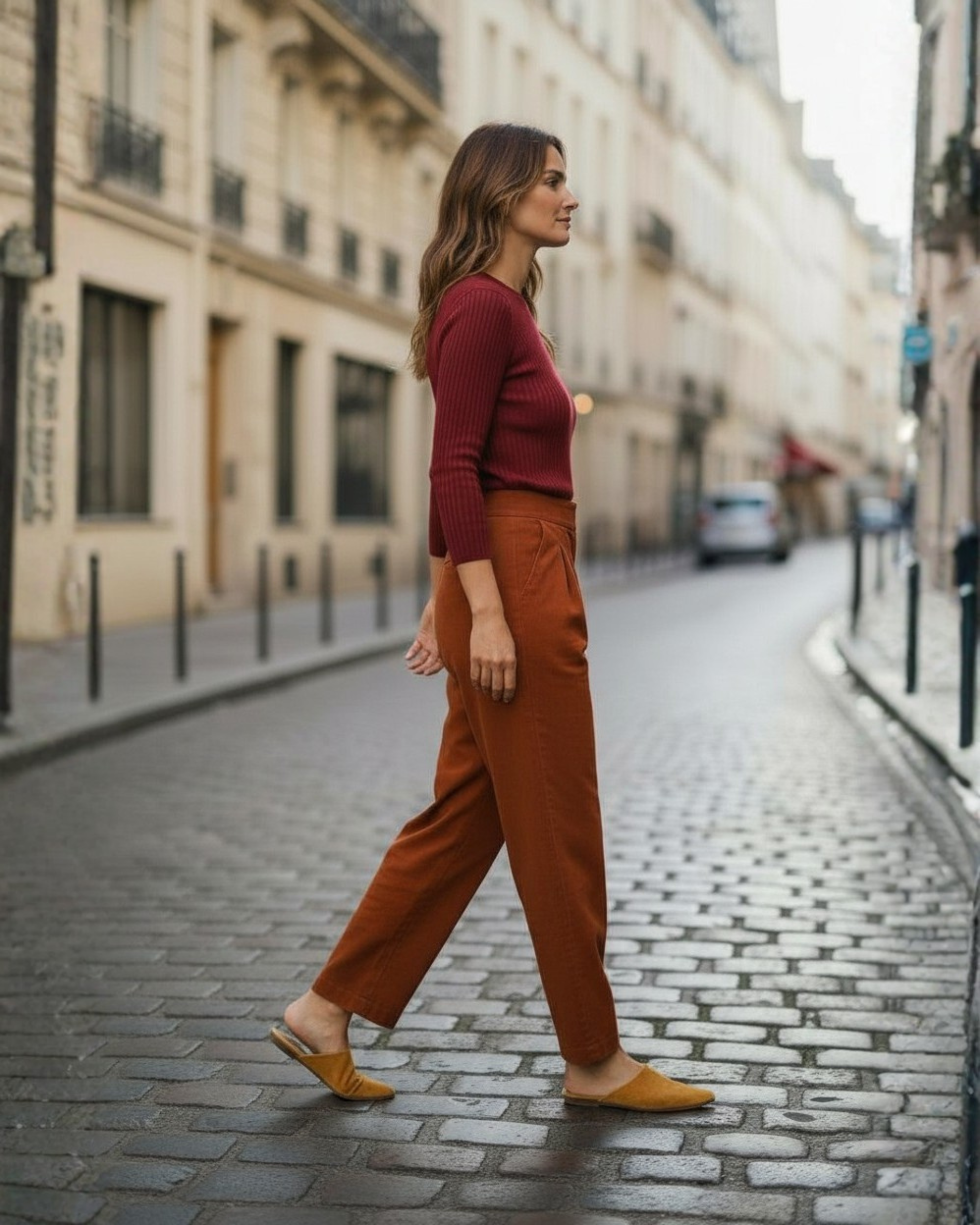 Pantalon Picabia terciopelo caldero