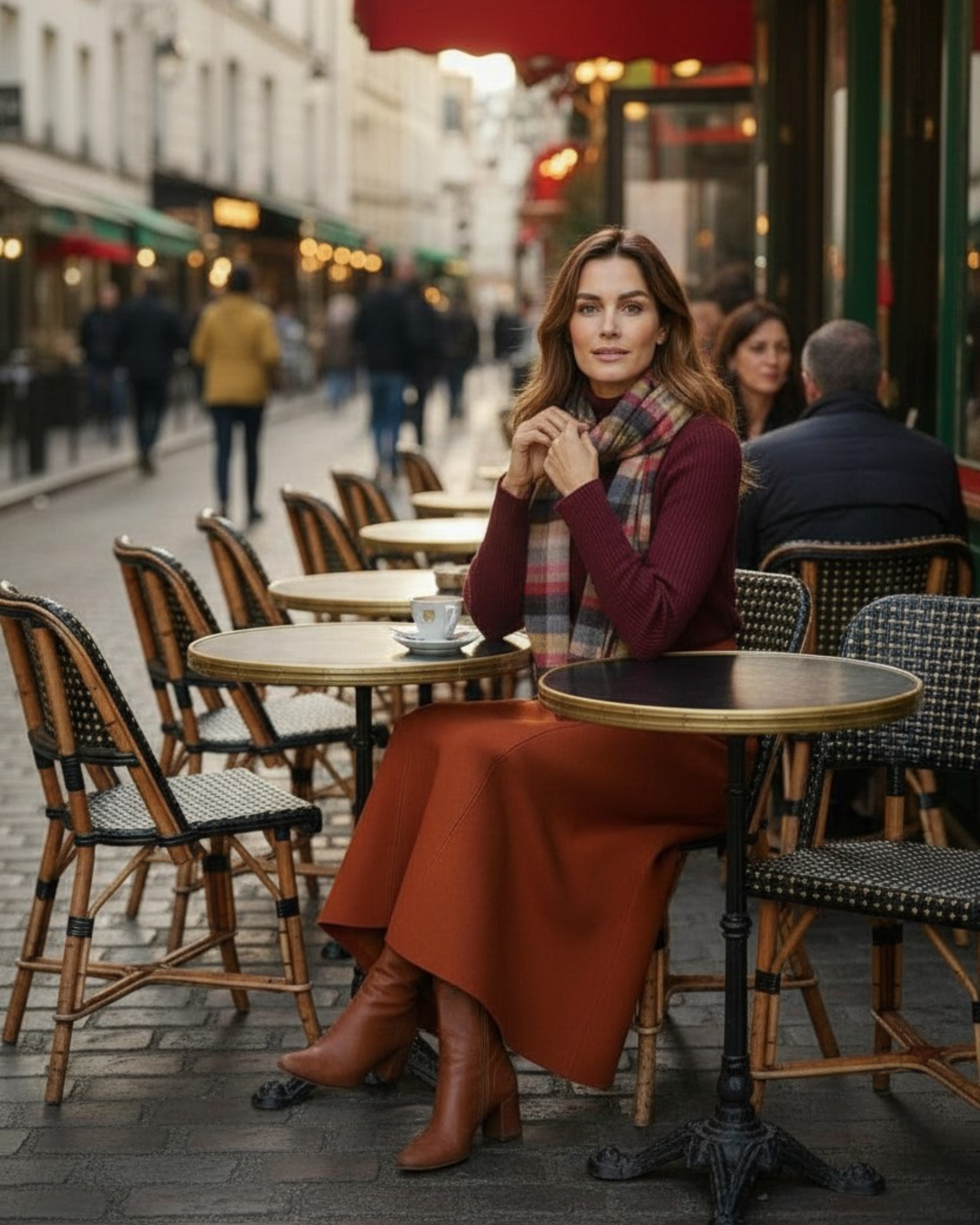 Falda Aura geometrica terciopelo caldero