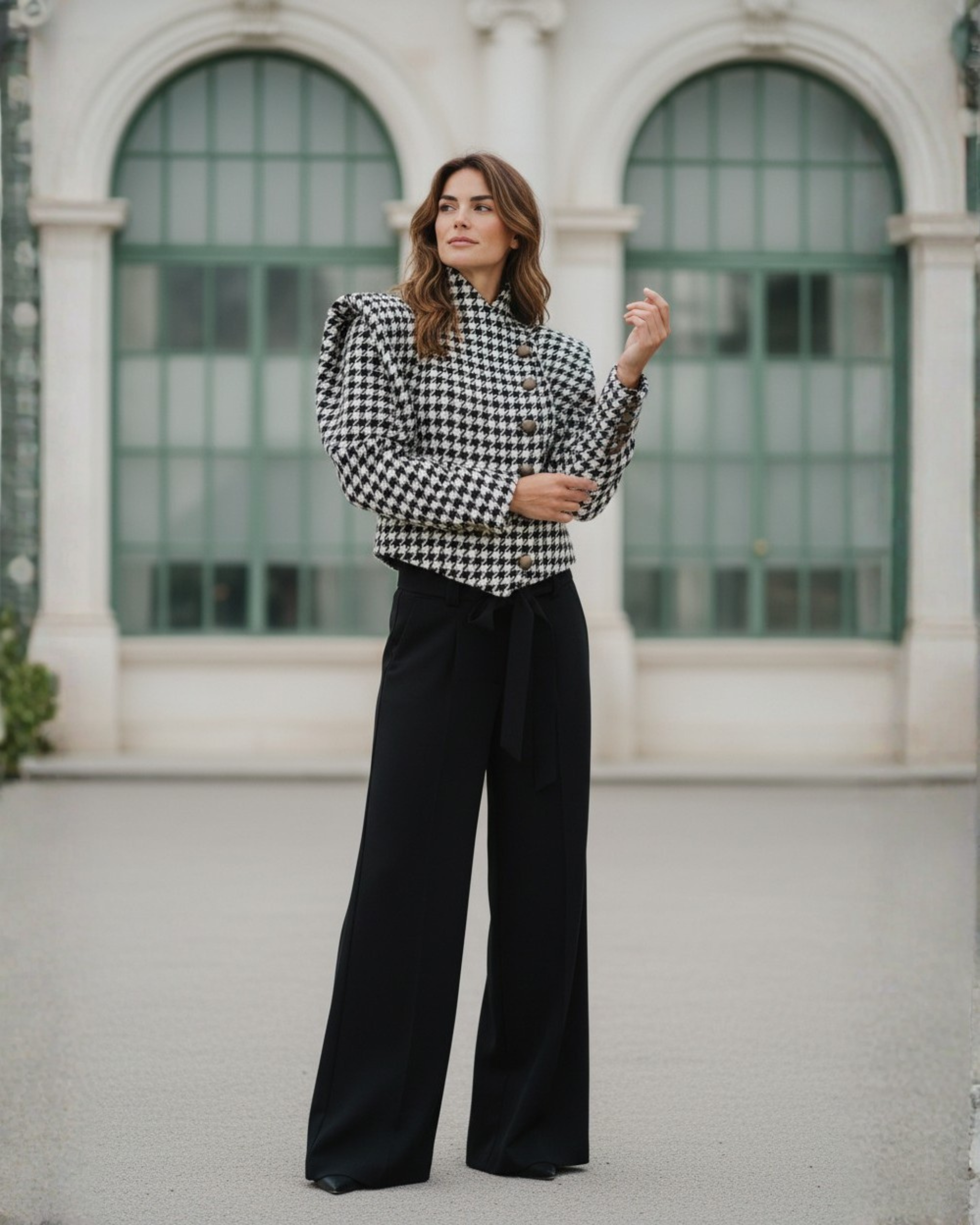 Chaqueta Picasso tweed pata de gallo