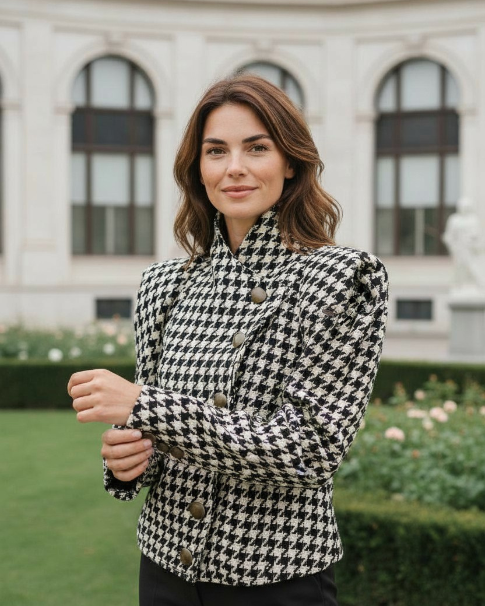 Chaqueta Picasso tweed pata de gallo