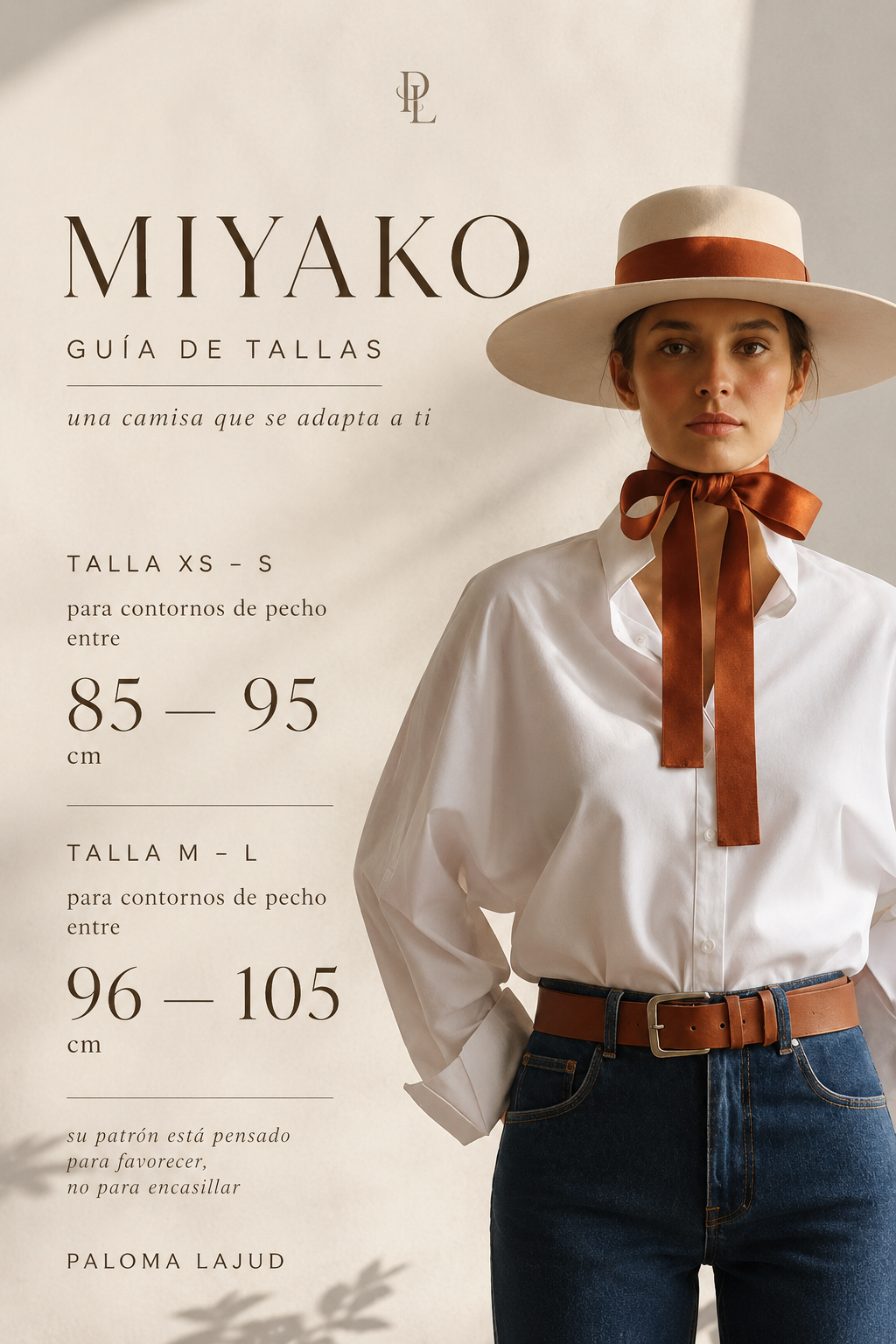 Camisa Miyako vaquero claro