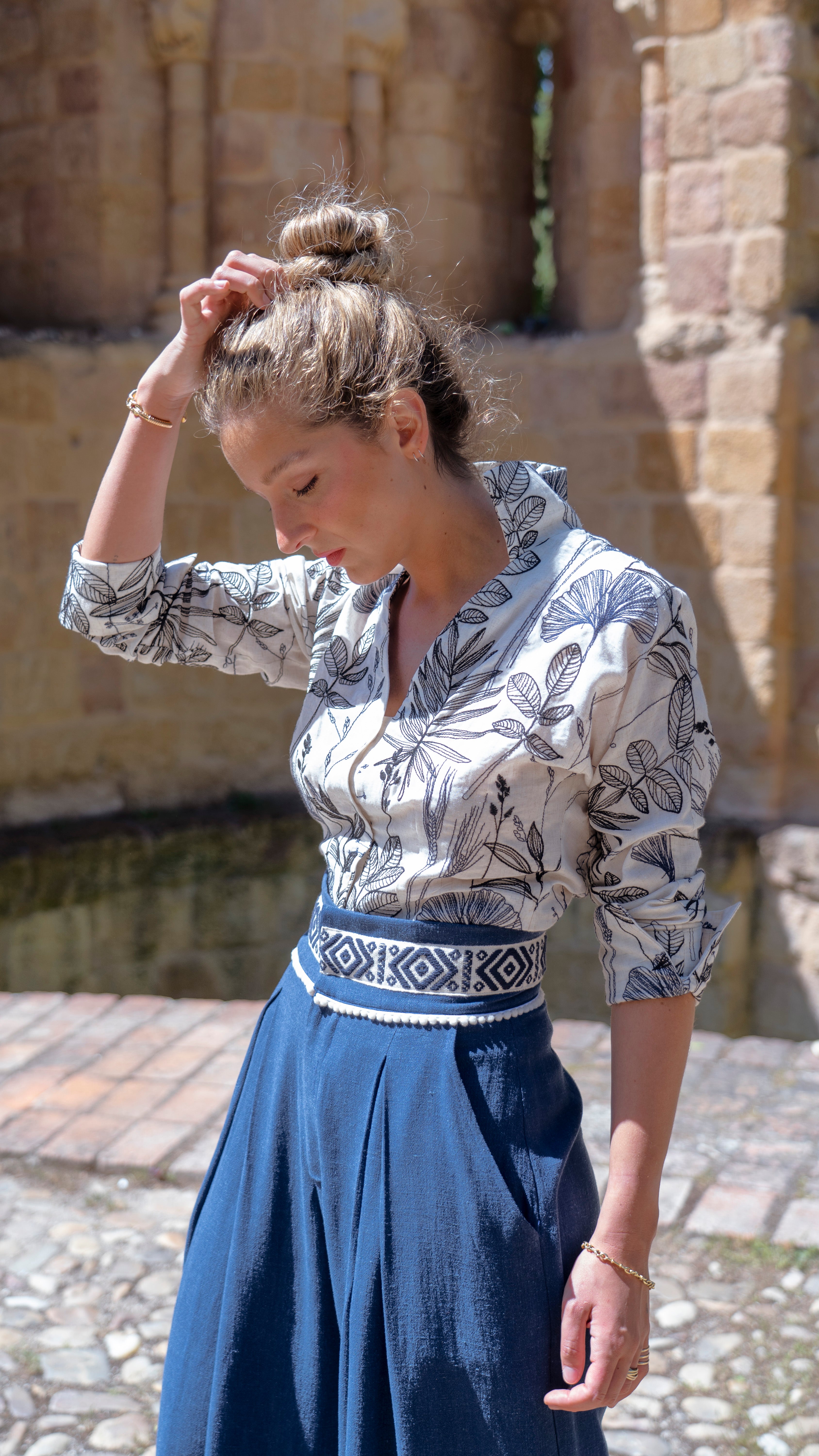 Blusa Sol jardín de flores