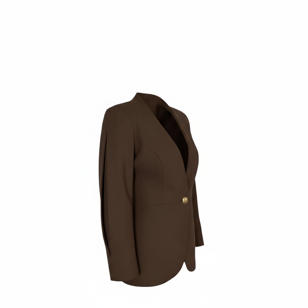 Blazer Carmen marrón chocolate