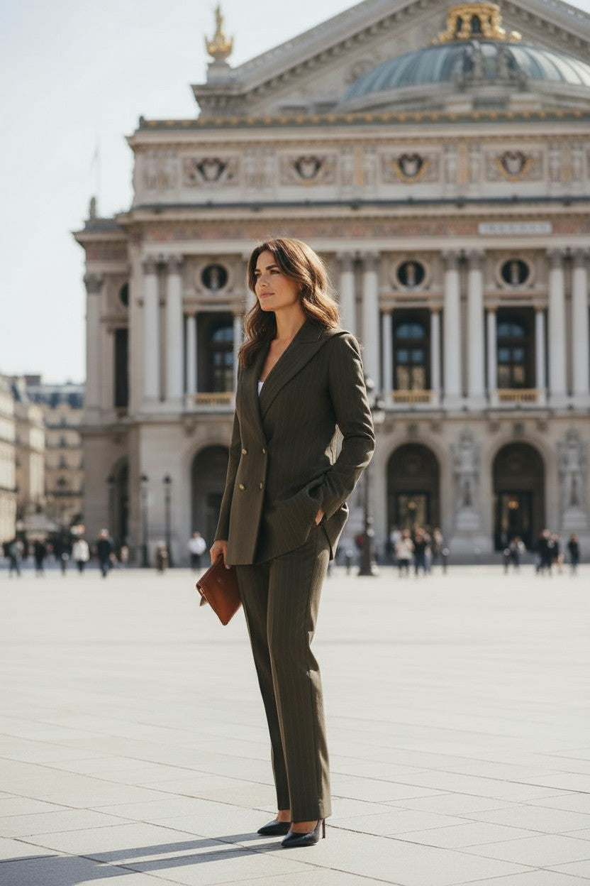 Blazer Rigoletto gris marengo raya diplomática